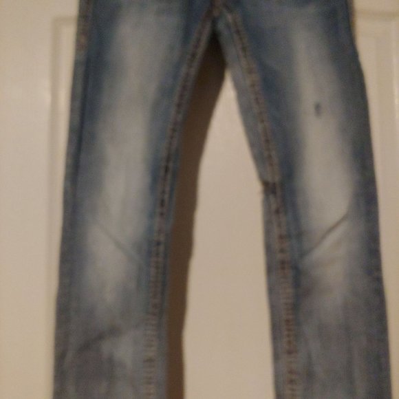 Rock Revival Boris Midrise Straight Leg Denim Jeans 26 - Picture 4 of 16